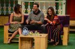 Akshay Kumar, Ileana D_Cruz, Esha Gupta promote Rustom on the sets of The Kapil Sharma Show on 5th Aug 2016